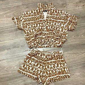 Zara set top is small bottom is medium